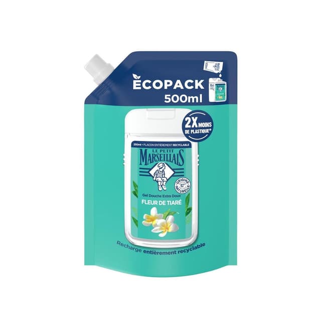 3574661813431 - Le Petit Marseillais - Recharge gel douche Tiaré 