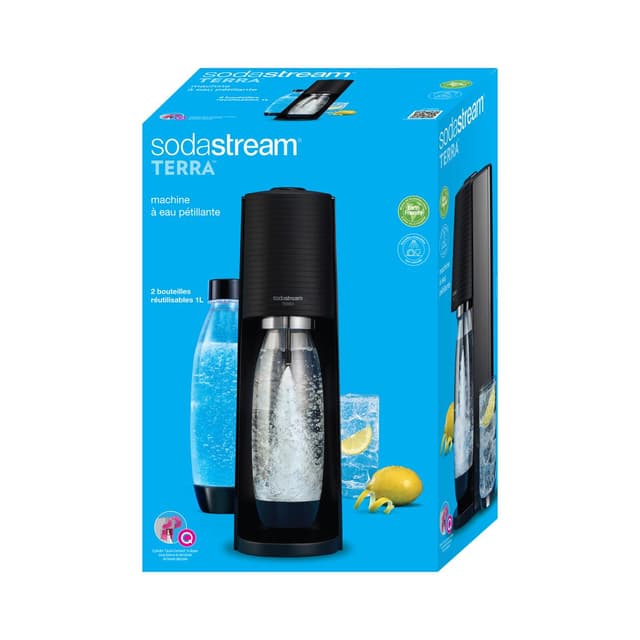 7290113764231 - Sodastream - Machine à gazéifier TERRA Noire Pack Lave vaiselle