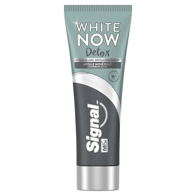 8710604754231 - Signal - Dentifrice blancheur Détox Argile & Charbon Actif White Now