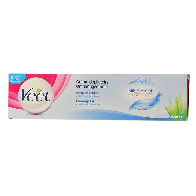 3059944024631 - Veet - Crème dépilatoire peaux sensibles Silk & Fresh technology