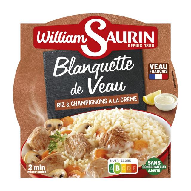 3261055954831 - William Saurin - Blanquette de Veau Riz et Champignons à la Crème