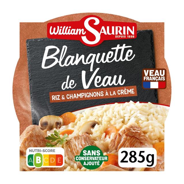 3261055954831 - William Saurin - Blanquette de Veau Riz et Champignons à la Crème