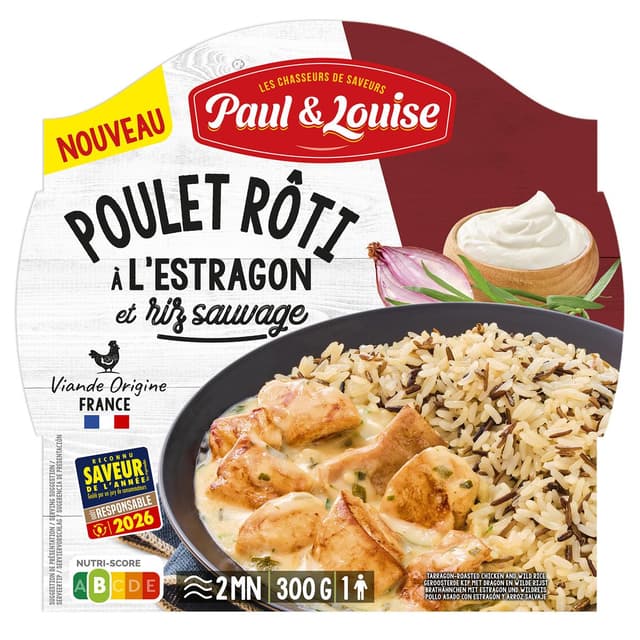 3379670025031 - Paul & Louise - Filets de Poulet à l'Estragon et son Riz 