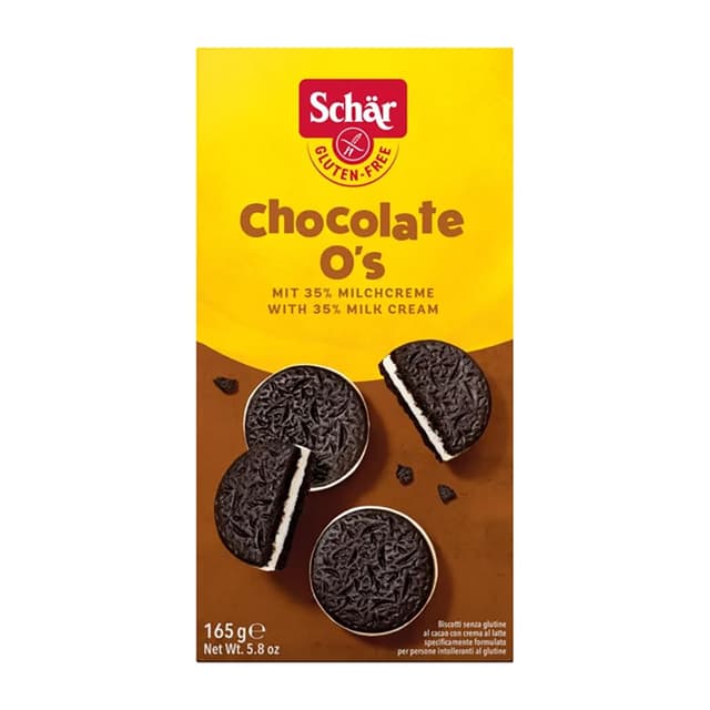 8008698005231 - Schär - Biscuits Chocolat Fourrés Crème de Lait sans gluten