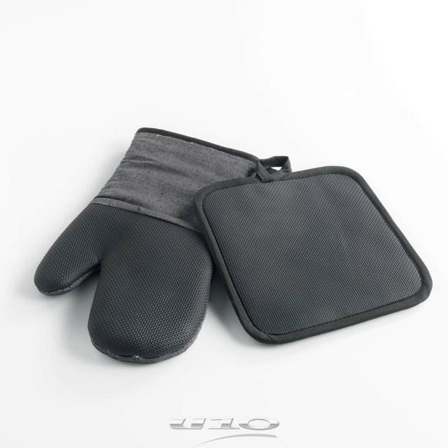 3574387566031 - Douceur D Interieur - Gant + manique Harold Gris