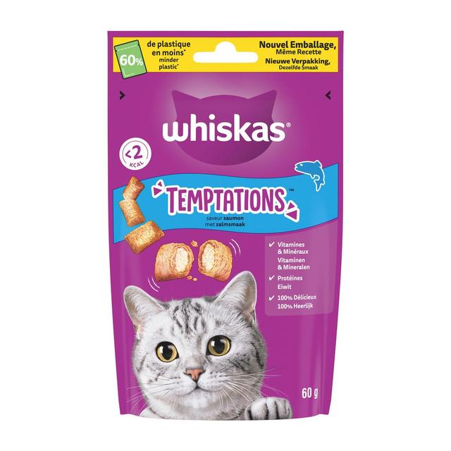 5998749146231 - Whiskas - Temptations au Saumon - Friandise Récompense pour Chat