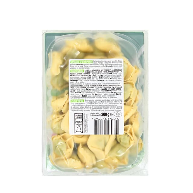 3257981176331 - Cora - Tortellini Ricotta, épinards