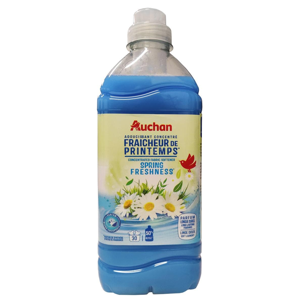 Auchan Adoucissant liquide concentr fracheur de printemps, 750ml