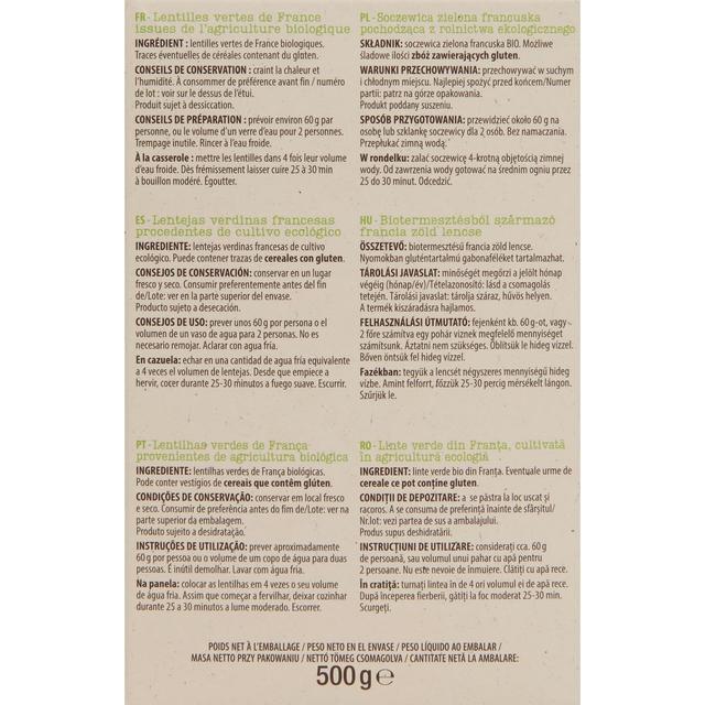 3596710476831 - Auchan BIO - Lentilles vertes Bio