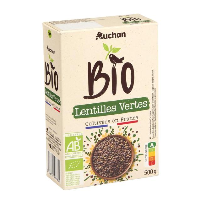 3596710476831 - Auchan BIO - Lentilles vertes Bio