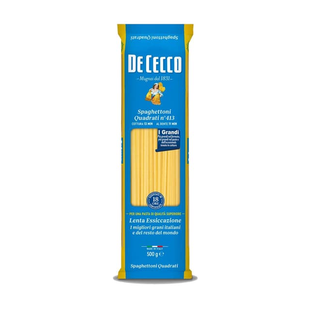 8001250007131 - De Cecco - Pâtes Spaghettoni Quadrati Bio N°413 Premium