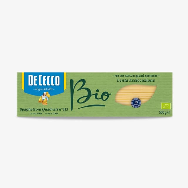 8001250007131 - De Cecco - Pâtes Spaghettoni Quadrati Bio N°413 Premium