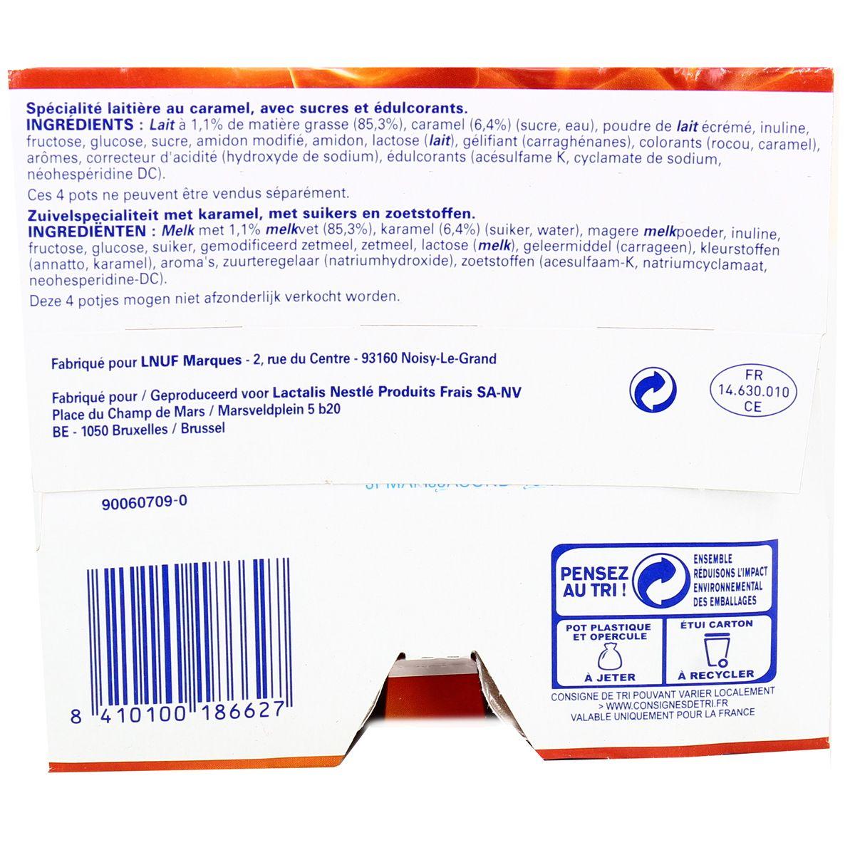 3023290008331 - Sveltesse - Yaourts caramel 1,3%mg