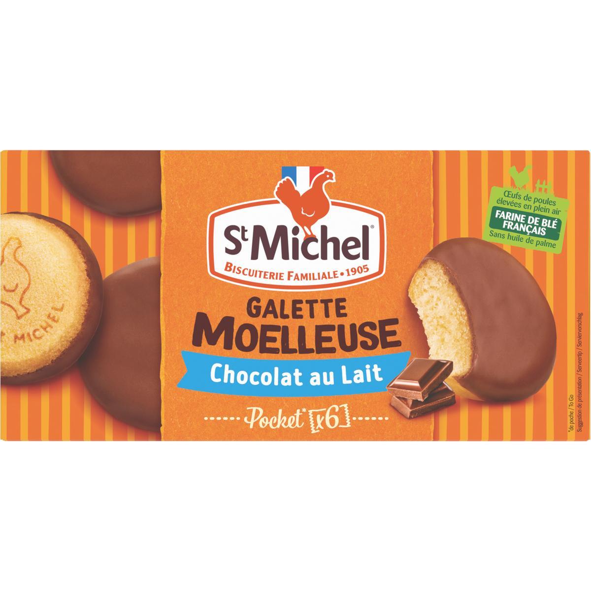 3178530421132 - St Michel - Galettes moelleuses nappées de chocolat au lait