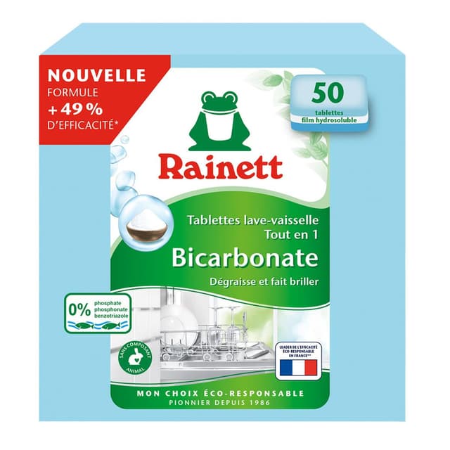 4009175922632 - Rainett - Tablettes tout en 1 bicarbonate