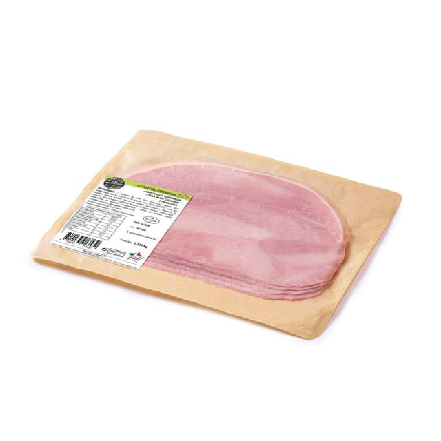 3700133913532 - Les éleveurs coopérateurs - Jambon Cuit Supérieur 3 Noix avec Couenne