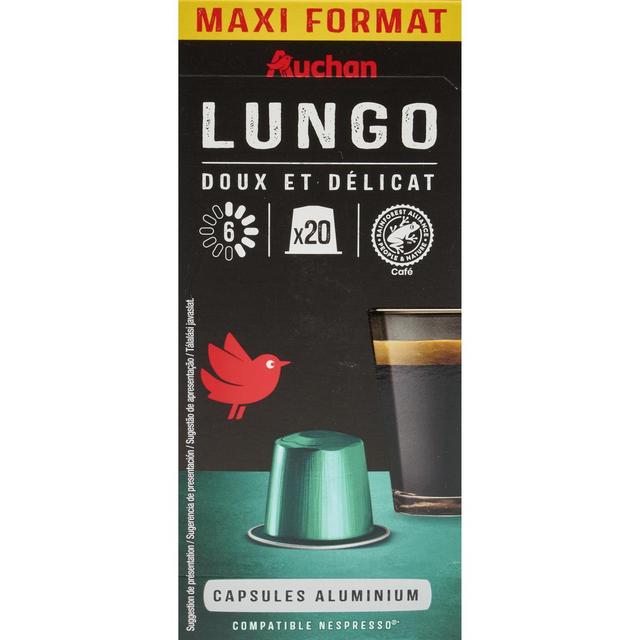 3245678093832 - Auchan - Capsules de café lungo