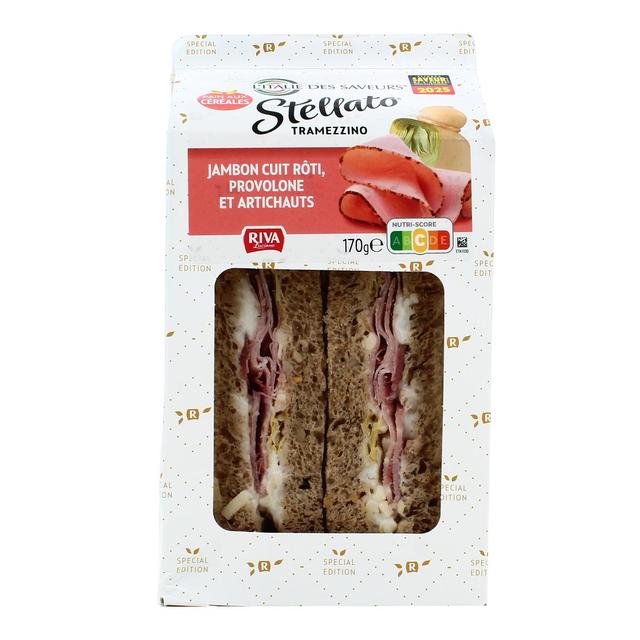 8059070744132 - L'Italie des Saveurs - Sandwich Jambon cuit Rôti, Provolone et Artichauts