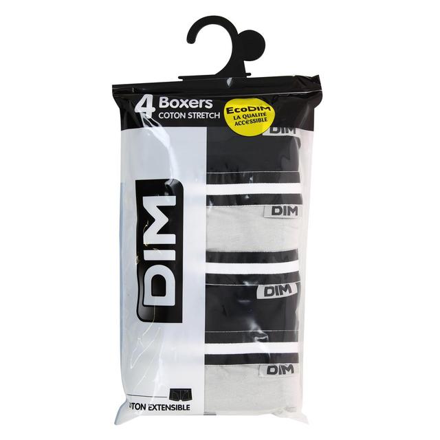 3610860656032 - Dim - Lot de 4 boxers Noirs/Gris Ecodim