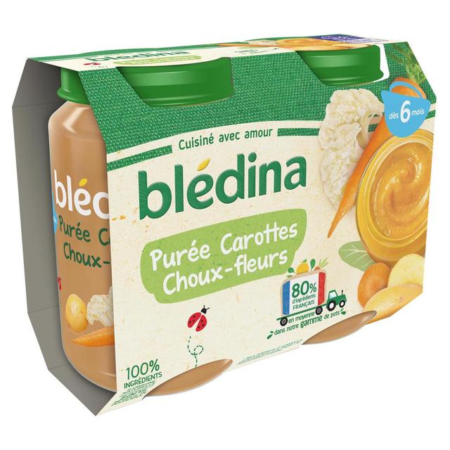 3041091678232 - Blédina - Purée Carottes Choux-Fleurs Pot Bébé Dès 6 mois