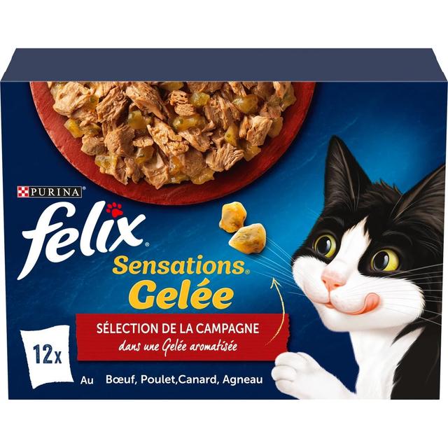 7613287328632 - Purina - Félix - Sachet en Gelée Bouchées Sélection de la Campagne pour Chat