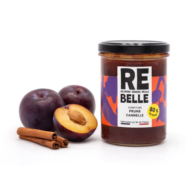 3760262730233 - Confiture Re-Belle - Confiture Prune Cannelle