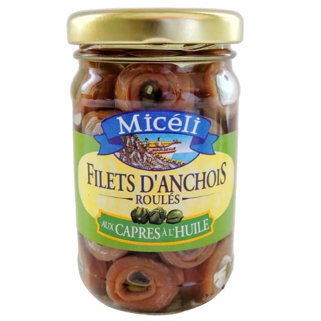 3218370051233 - Miceli - Filets d'Anchois Roulés aux Capres à l'Huile