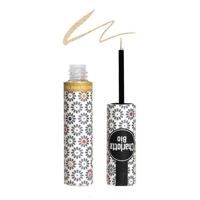 3701399703233 - Charlotte Bio - Eyeliner pinceau pailleté BIO Or