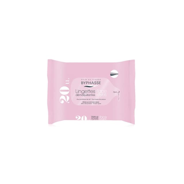 8436097094233 - Byphasse - Lingettes Démaquillantes Aux Protéines De Lait