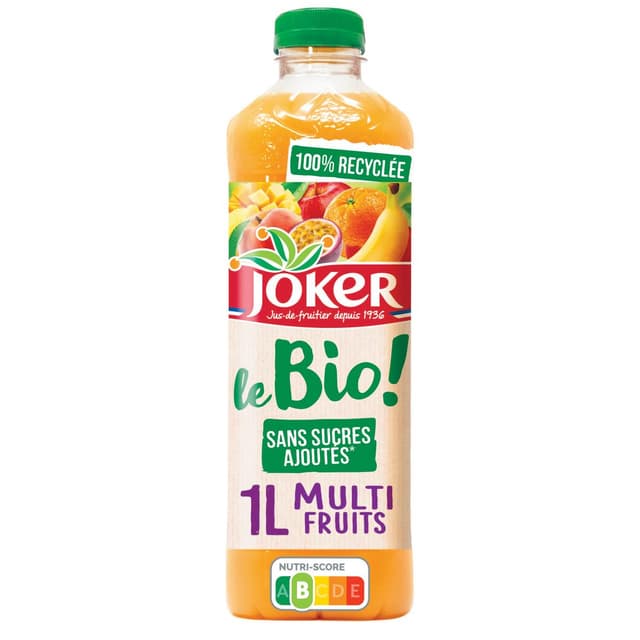 3123349014433 - Joker - Le Bio Multifruit sans sucres ajoutés