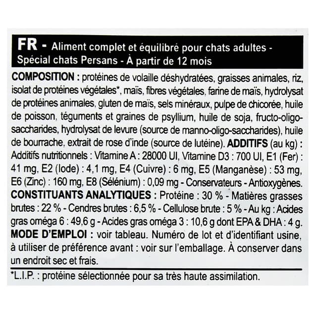 3182550704533 - Royal Canin - Croquettes sur mesure Santé du Pelage Long pour Chat Persan Adulte