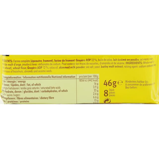 7610032065033 - Dar Vida - Crackers au gruyère AOP Suisse x4 sachets