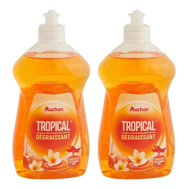 2050000415333 - Auchan - Liquide vaisselle dégraissant tropical