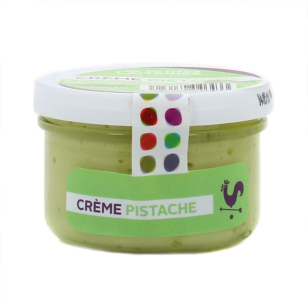Les Petites Laiteries - Petit Pot de Crème Pistache - Lait de vache pasteurisé