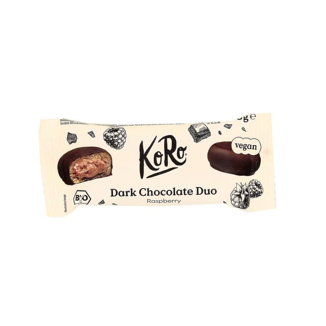 4255582817133 - Koro - Duo Chocolat Noir Framboise Bio