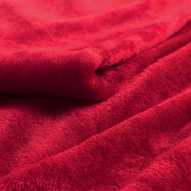 3574386087933 - Douceur D Interieur - Plaid Flanou Rouge Carmin