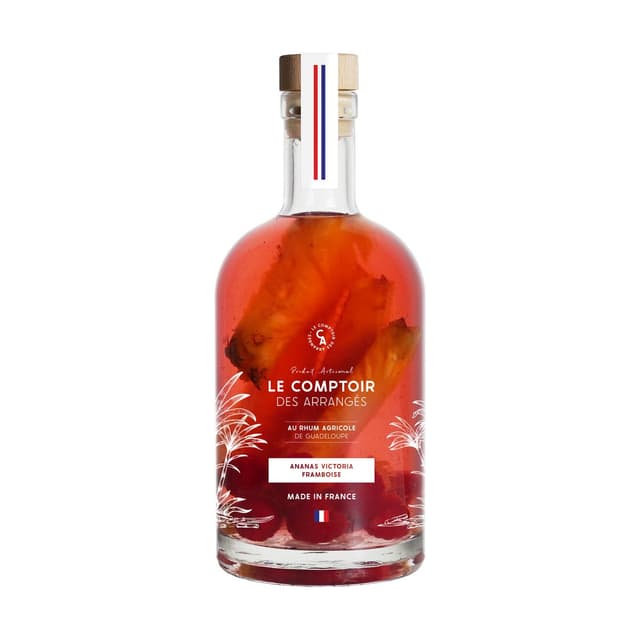 3770015329133 - Le Comptoir des Arrangés - Rhum arrangé Ananas - Framboise 30°