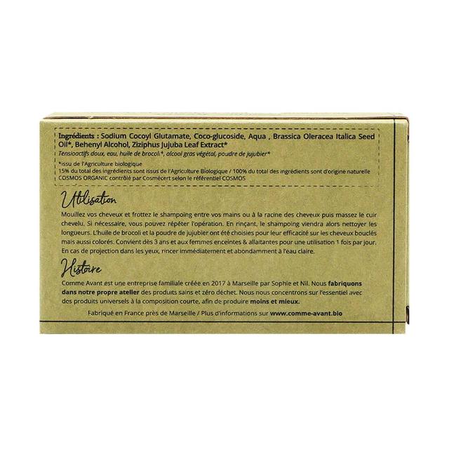 3760349310334 - Comme Avant - Shampoing solide cheveux colorés ou bouclés à l'huile de brocoli