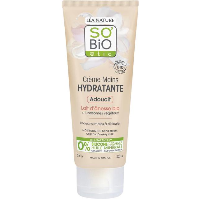 3517360010534 - SO'BIO ETIC - Crème mains hydratante, adoucit, Lait d'ânesse bio
