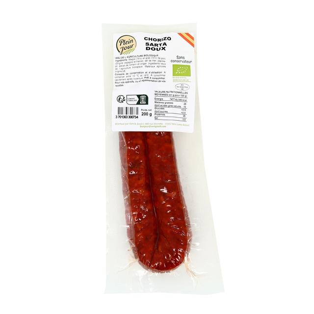 3701363300734 - Plein Jour - Chorizo Fer à Cheval Sarta Doux, Bio