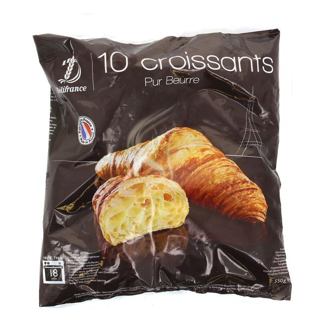 3291810791234 - Délifrance - 10 Croissants pur Beurre prêt à cuire 10x55g
