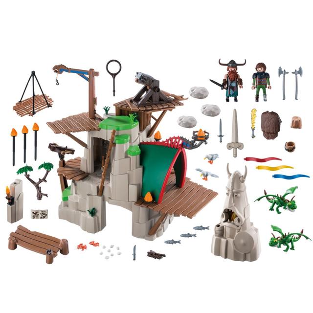 4008789092434 - PLAYMOBIL® Dragons - Campement de l'ile de Beurk