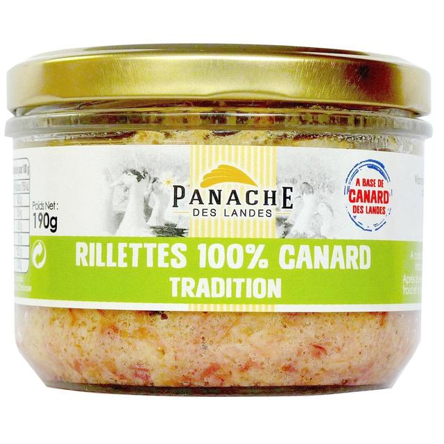 3356650002534 - Panache Des Landes - Rillettes pur canard Tradition