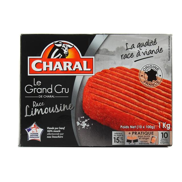 3559561003434 - Charal - Steaks hachés le Grand Cru- Race Limousine 15%mg