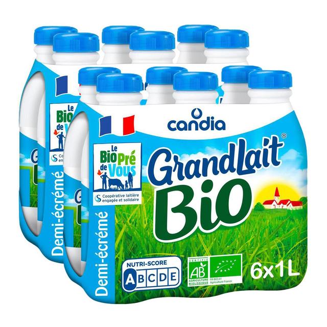 2050000404634 - Candia - Lait Bio Demi-écrémé