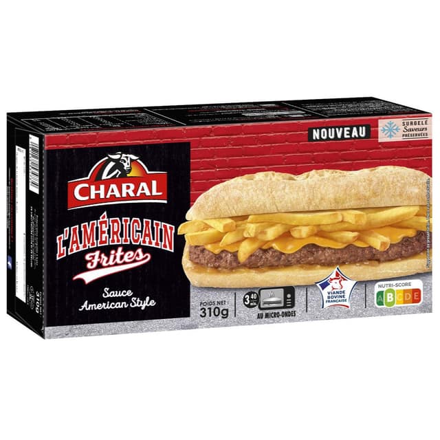 3181232534734 - Charal - Sandwich Americain Frites