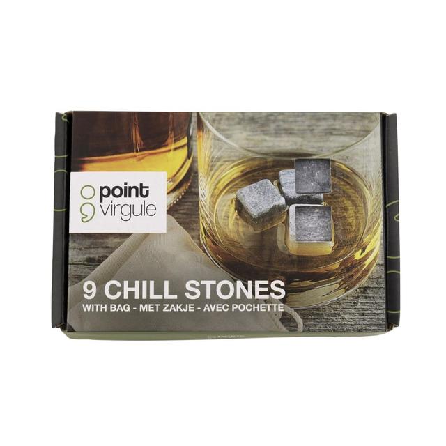 5420059804834 - Point virgule - Set de 9 glaçons en pierre avec pochette