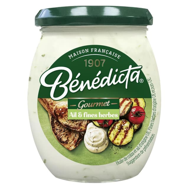 3660603004934 - Bénédicta - Sauce Ail Fines Herbes
