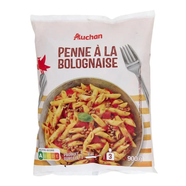 3596710275434 - Auchan - Penne à la bolognaise