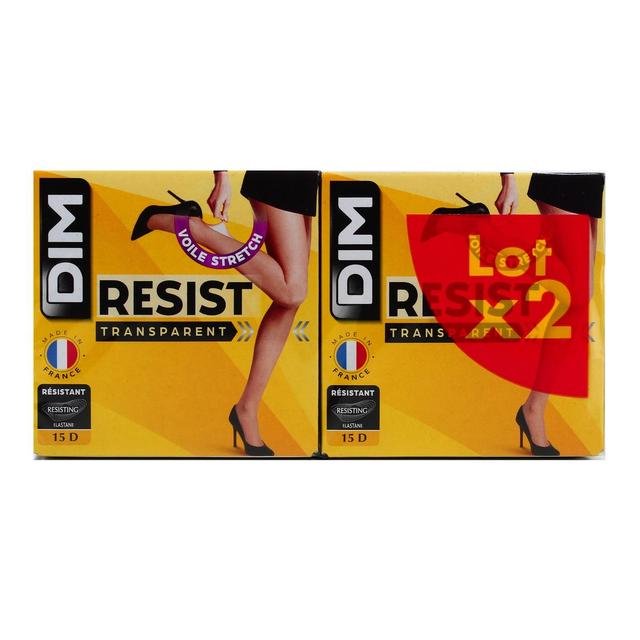 3610861327634 - Dim - Collants transparents Majorque cube 15D lot de 2